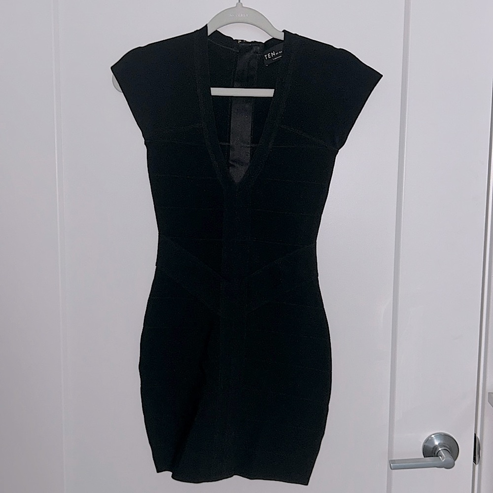 Aritzia black bandage dress